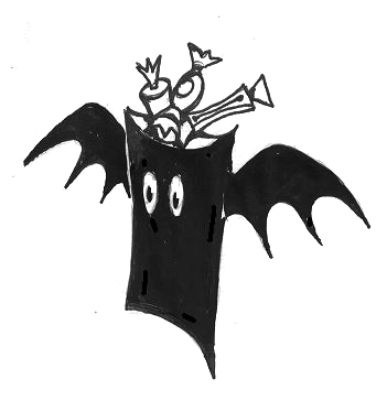 Pipistrello portacaramelle - L'Angolo di Dosolina