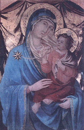 Madonna col Bambino dalla Chiesa di Barottoli - Opera di un seguace di Duccio