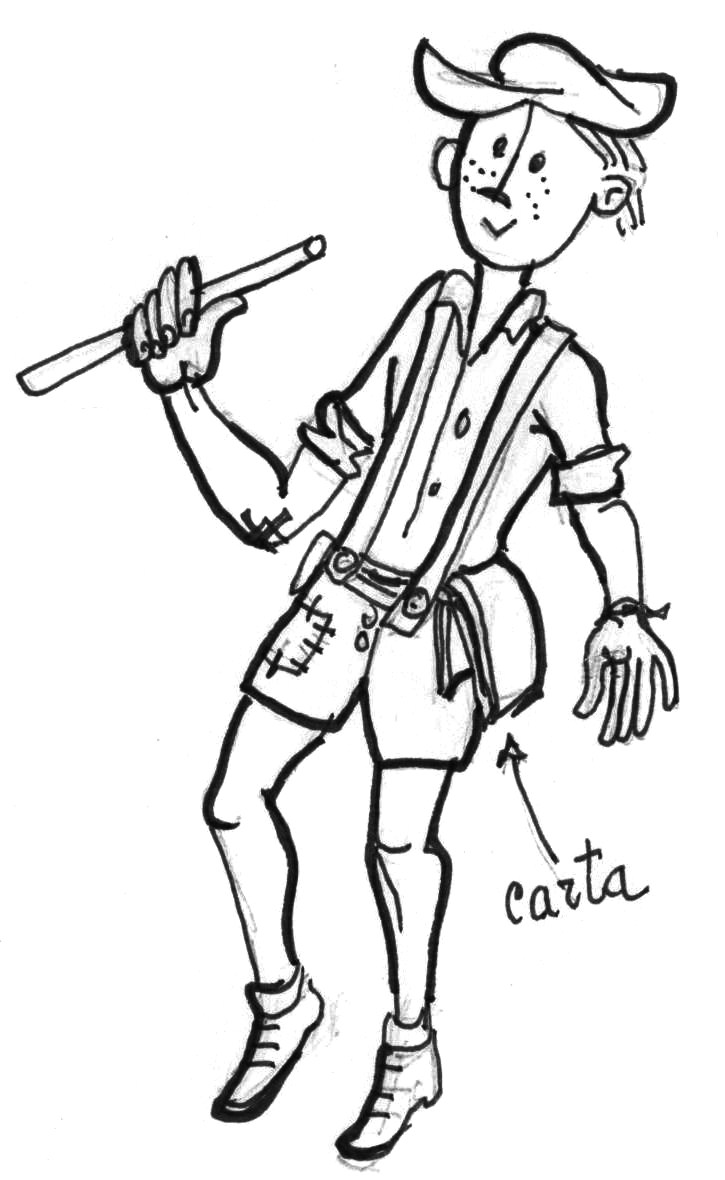 Lo zufolo - disegno di Luciano Scali