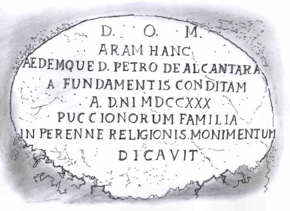 Lapide S.Pietro d'Alcantara
