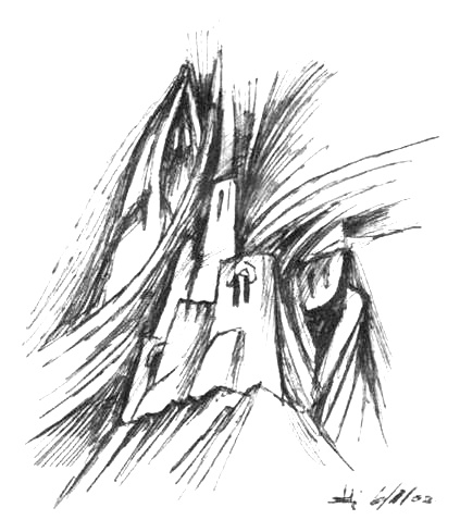 Crevole - disegno di Luciano Scali