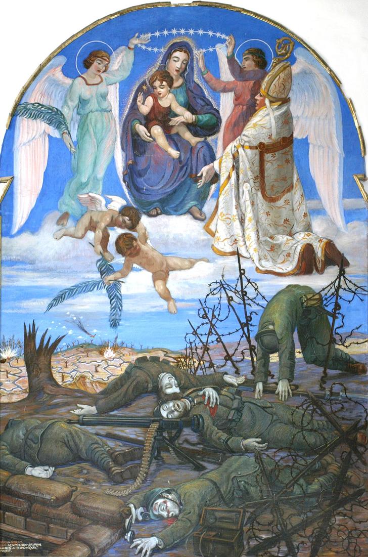 Dario Neri, 1929 - Quadro nell'altare maggiore della Chiesa di S. Fortunato a Vescovado