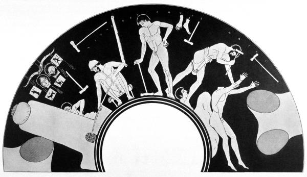 Fossa di fusione dei grandi bronzi - schema 