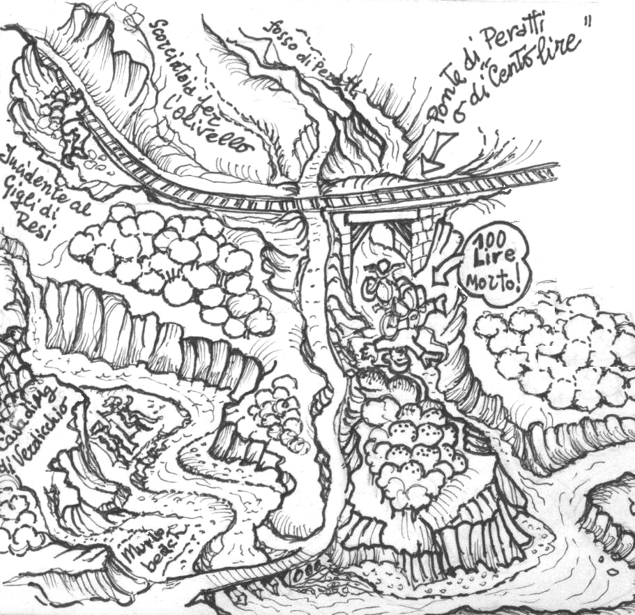 La morte di Cento Lire - disegno di Luciano Scali