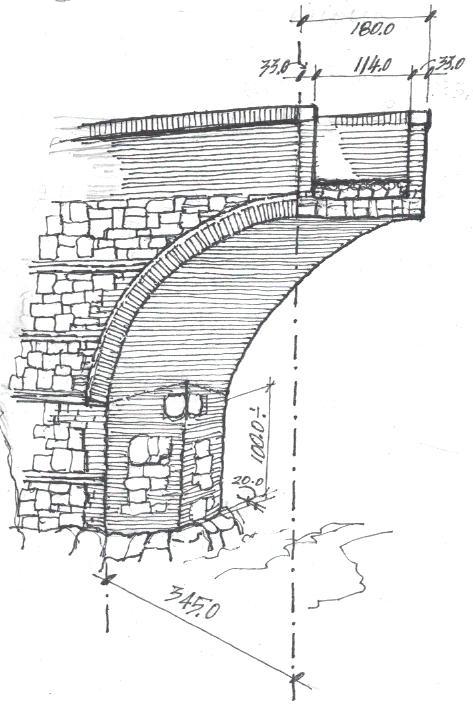 Il Ponte al Mulino di Mezzo - ricostruzione di Luciano Scali