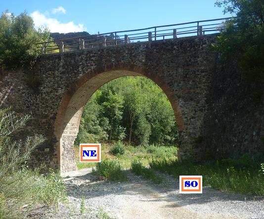 Pont della ferrovia mineraria sul torrente Crevole
