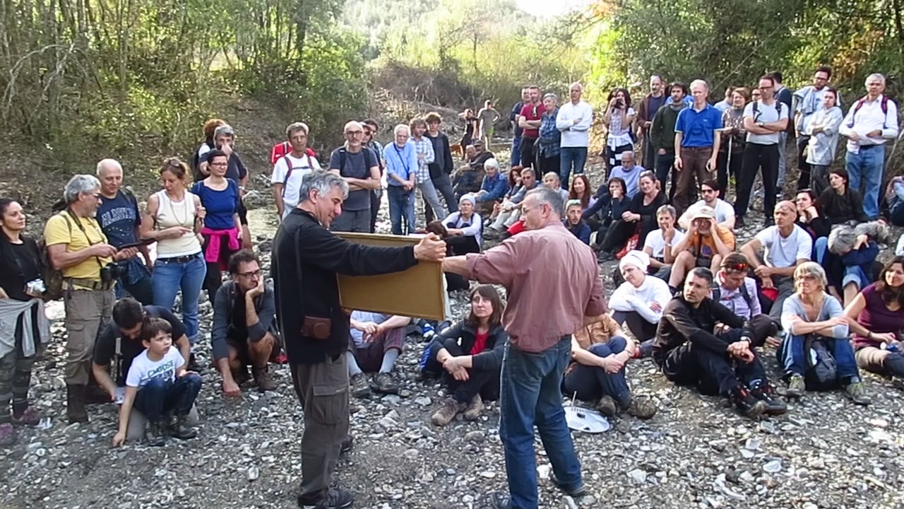 I geologi sul torrente Crevole