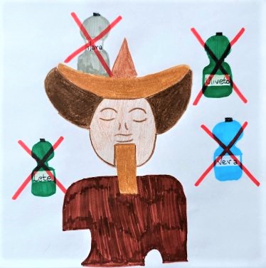 La copertina dell’Escape Book Murlo Toscana Plastic Free realizzato dalla classe terza