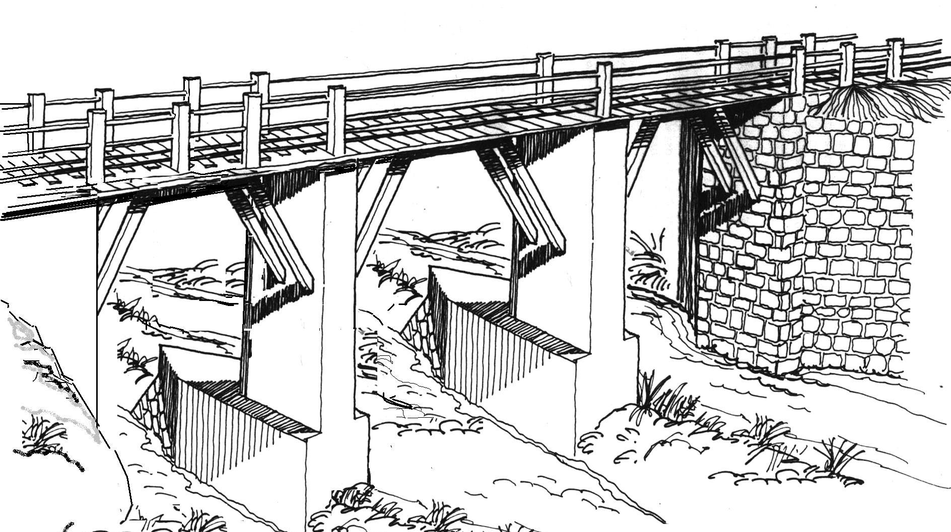 Il Ponte Nero nel 1940 - ricostruzione di Luciano Scali Associazione Culturale di Murlo