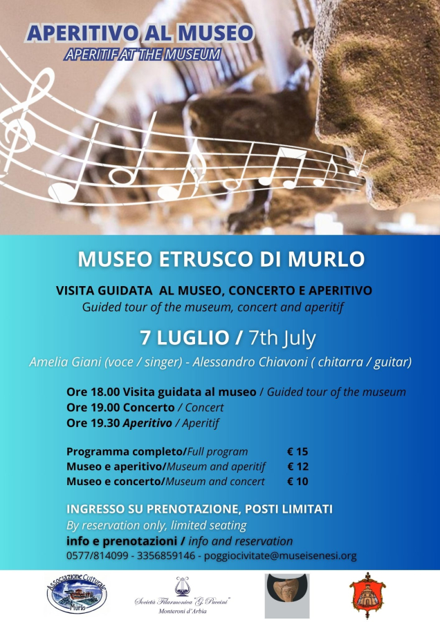 Aperitivo al Museo Archeologico di Murlo - 7 luglio 2024