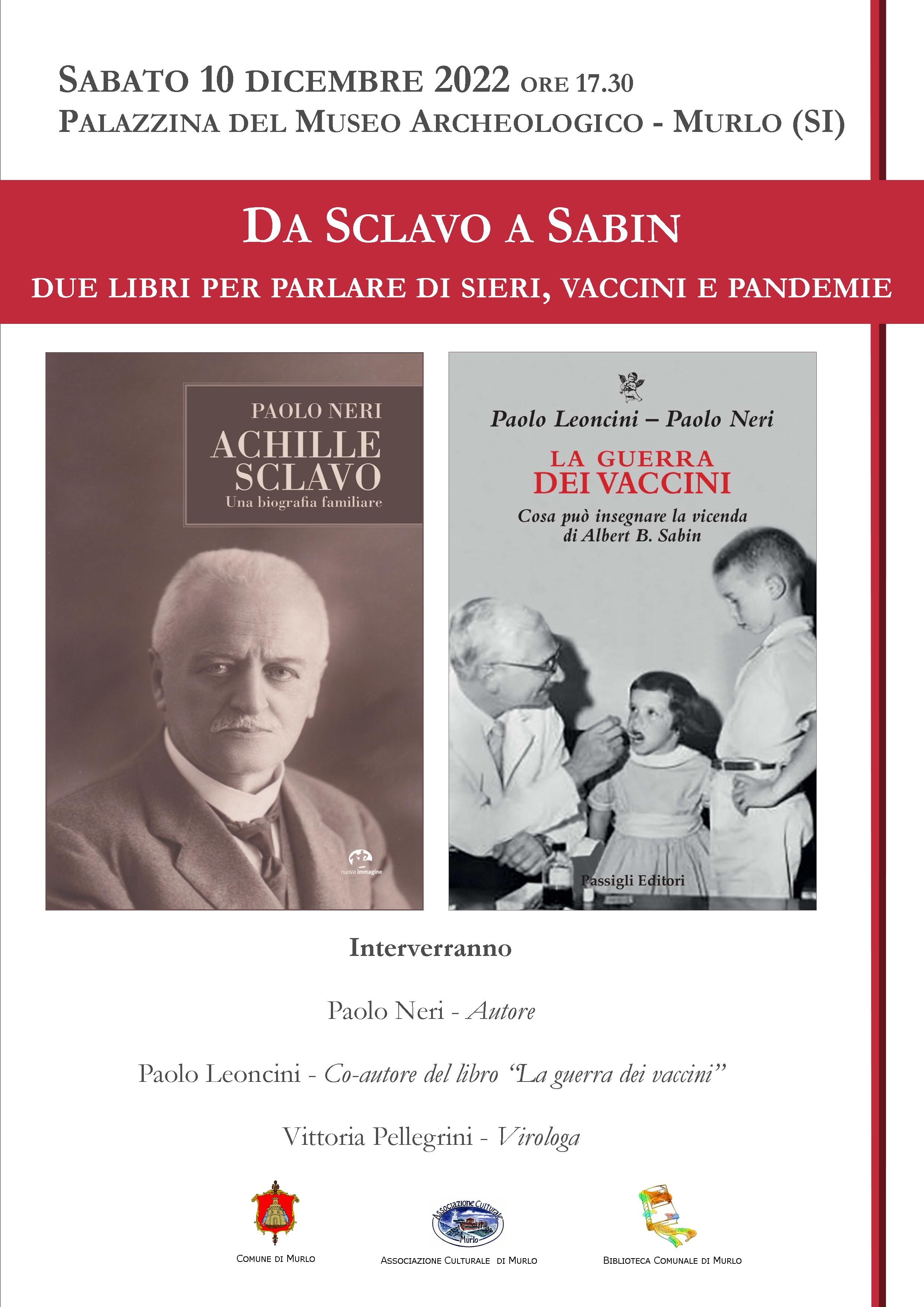 Da Sclavo a Sabin - due libri di Paolo Neri