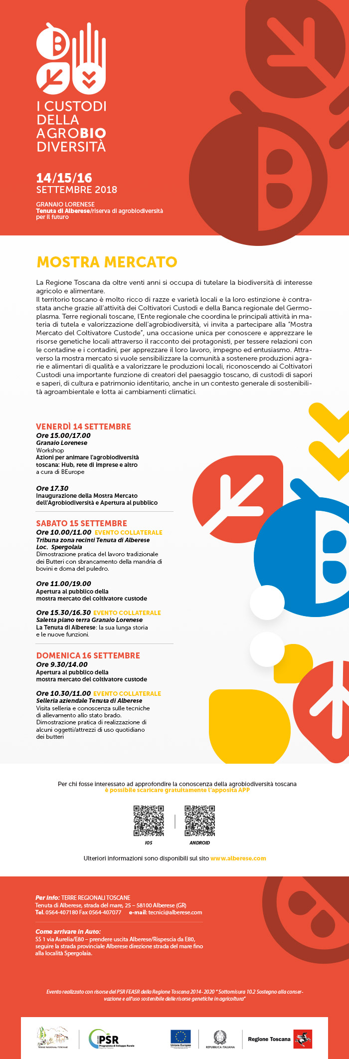 Mostra mercato dei Coltivatori Custodi 2018 - Tenuta di Alberese