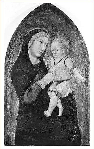 Madonna con Bambino - Scuola di Ambrogio Lorenzetti