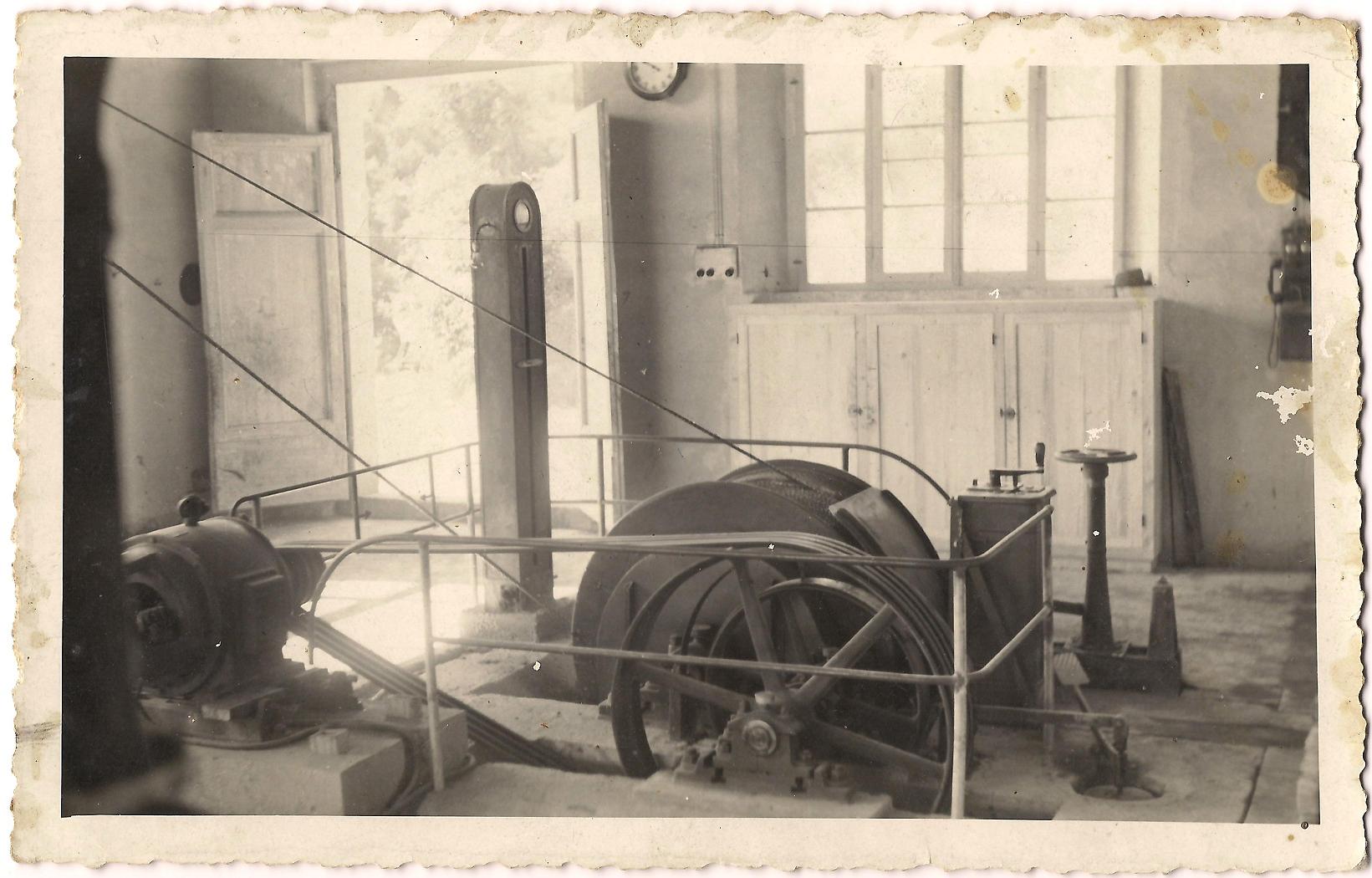 Il locale degli argani del Pozzo del Cerrone - foto archivio S. Nocciolini