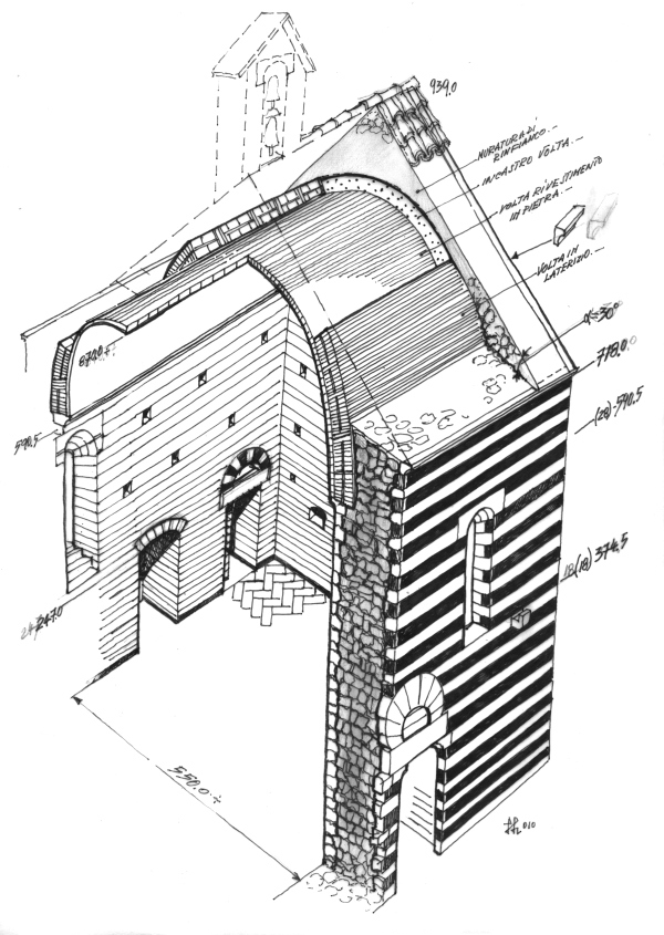 La chiesa dell’eremo di Montespecchio