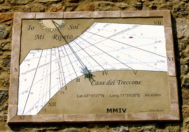 Meridiana Sud della Casa del Treccone - di Nicola Ulivieri