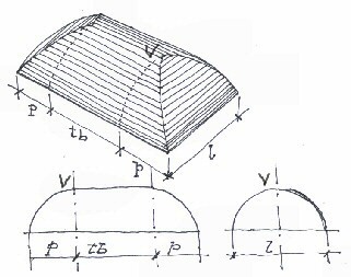 Volta a Padiglione - disegno di Luciano Scali