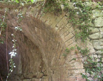 Volta a botte con mattoni in diagonale