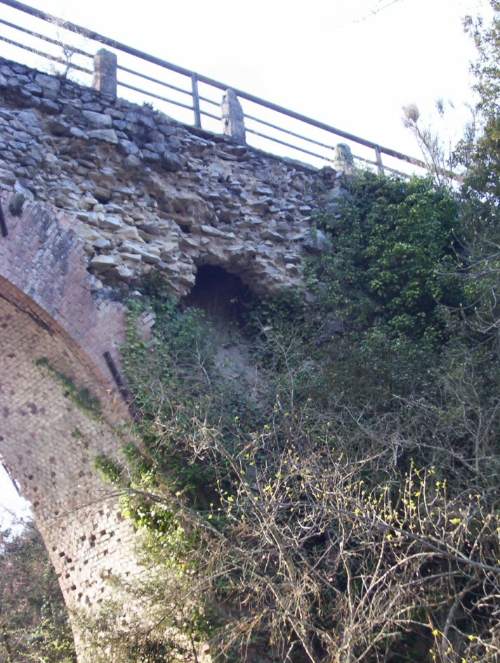 Il ponte ferroviario sul torrente Crevolone