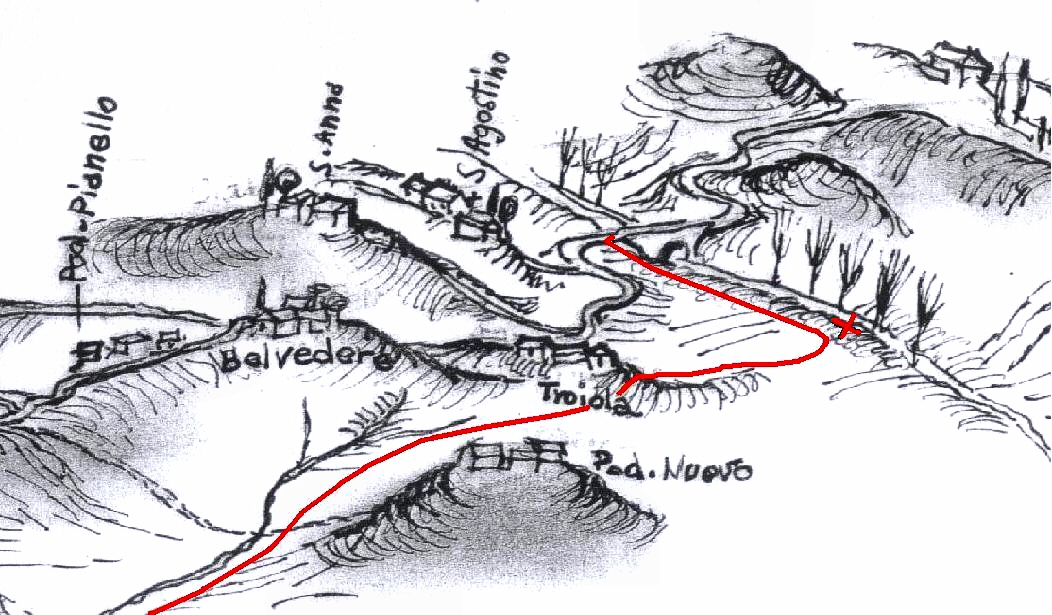 La Via di Siena, Fig. 1 - disegno di Luciano Scali