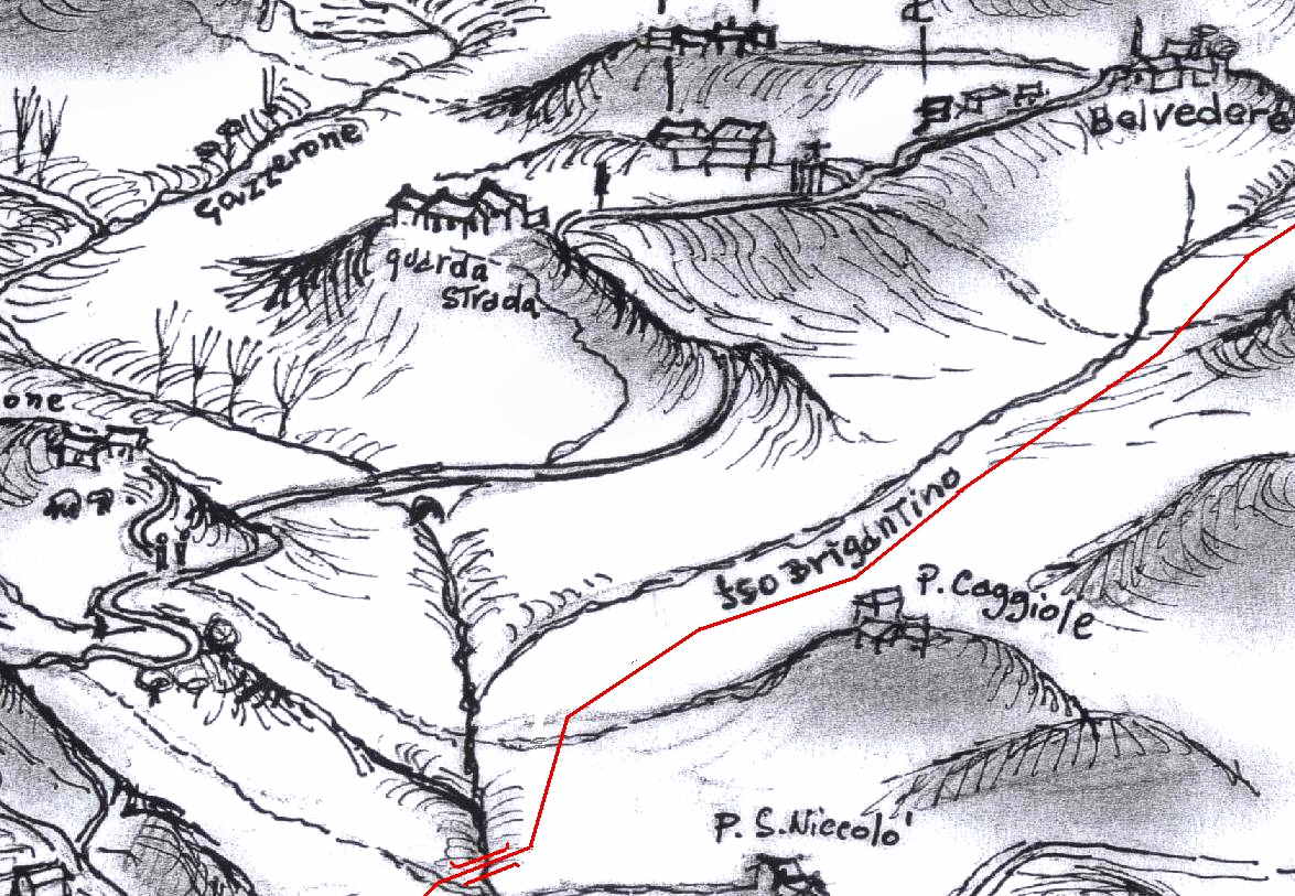La Via di Siena, Fig. 2 - disegno di Luciano Scali