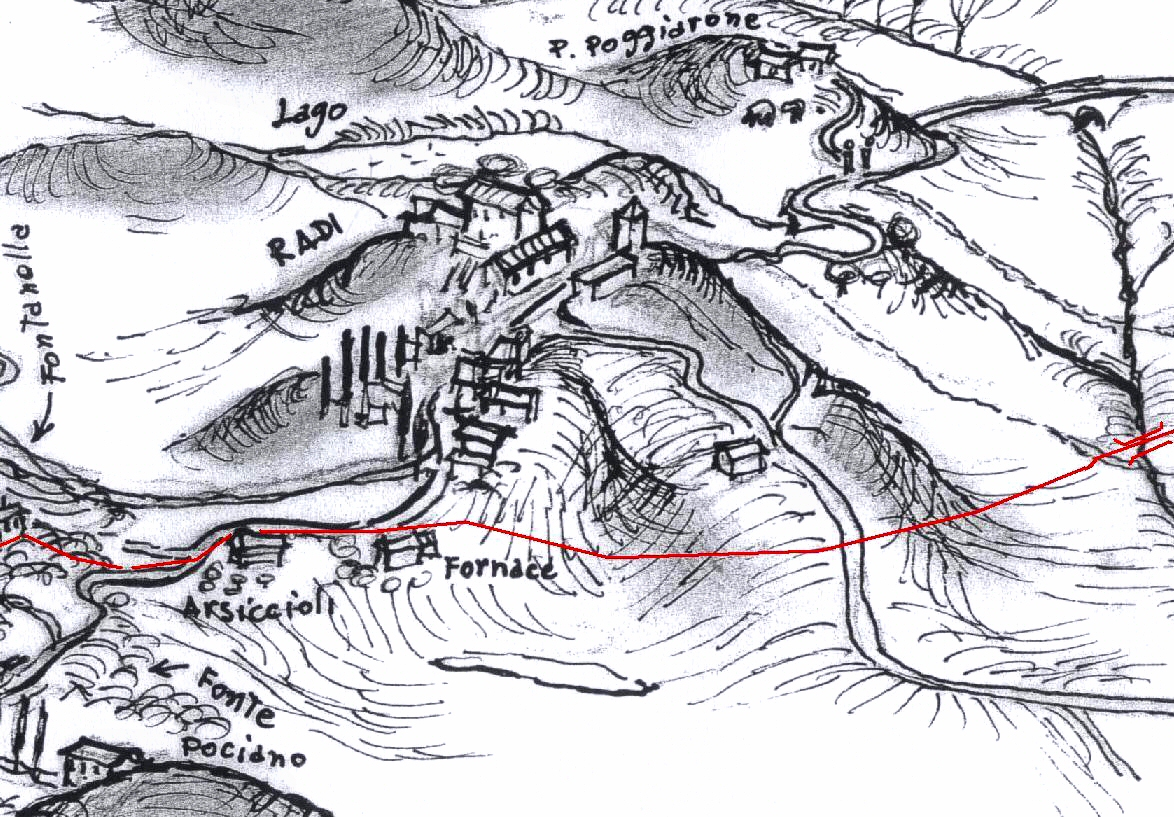 La Via di Siena, Fig. 3 - disegno di Luciano Scali