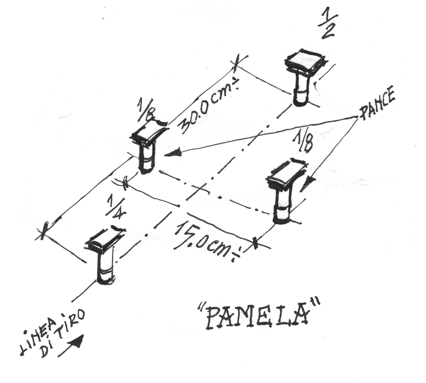 La Pamela - disegno di Luciano Scali