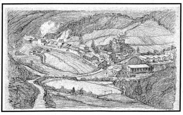 Il Villaggio delle Miniere dipinto da Dario Neri